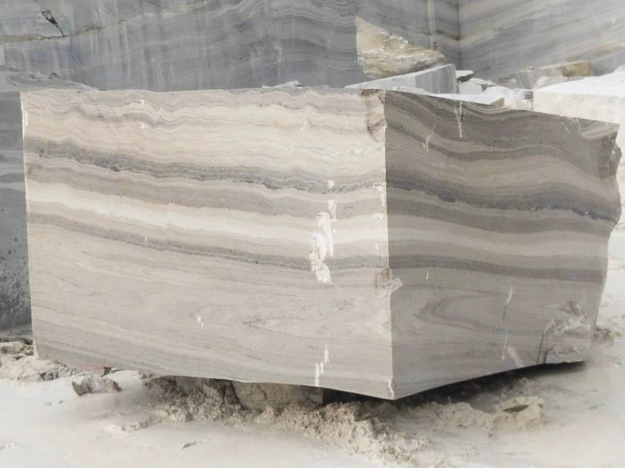 Raw Indian marble block at the quarry, before processing